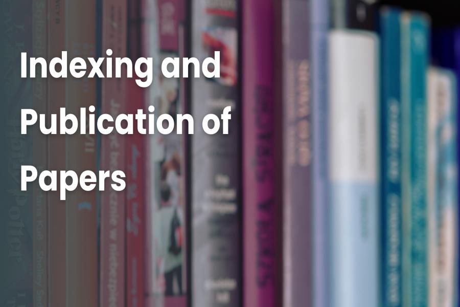 Indexing and Publication of Papers